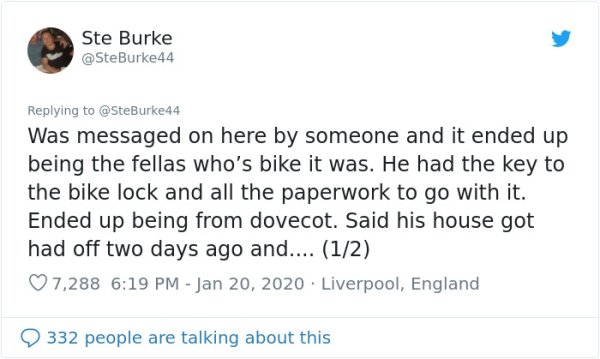 Man Bought Bike From A Thief And Returned It To Owner (14 pics)