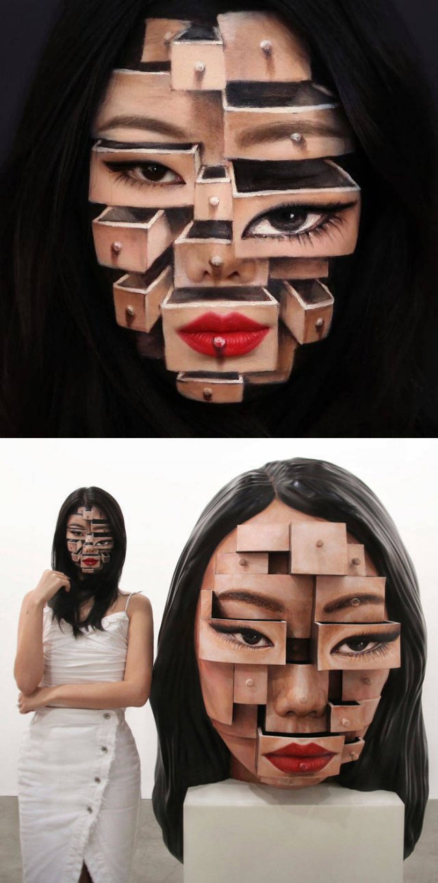 Dain Yoon Uses Her Body To Paint Creative Illusions (30 pics)