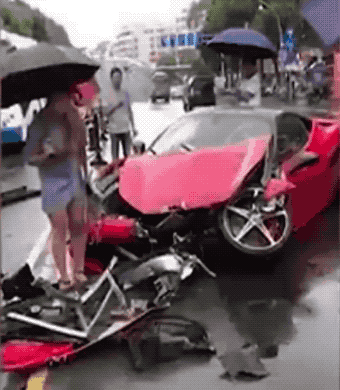 When Ferrari Test Ride Gone Wrong (10 gifs)