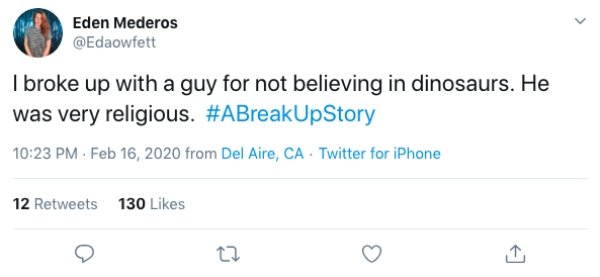 #ABreakUpStory Tweets (14 pics)