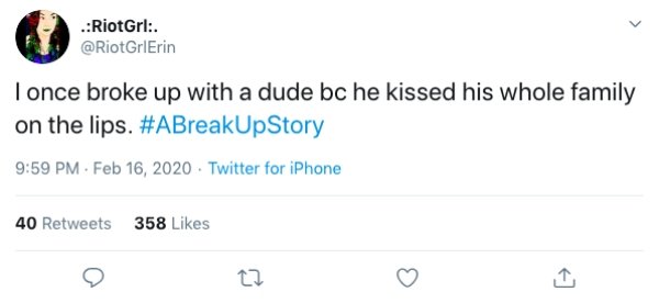#ABreakUpStory Tweets (14 pics)