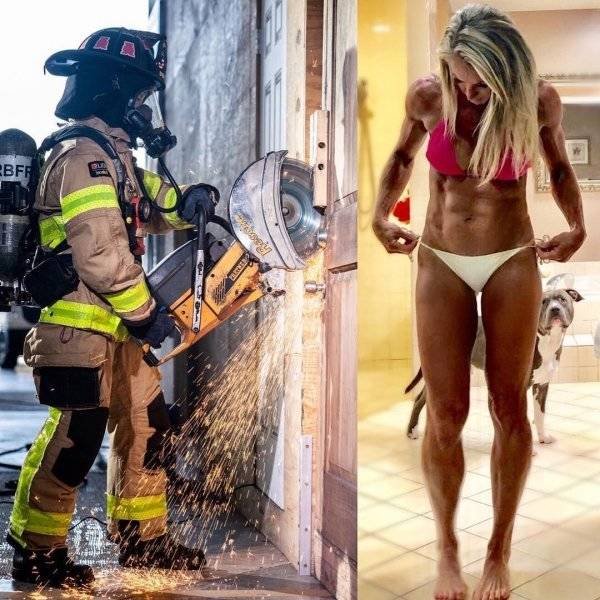 Girls With And Without Uniform (40 pics)
