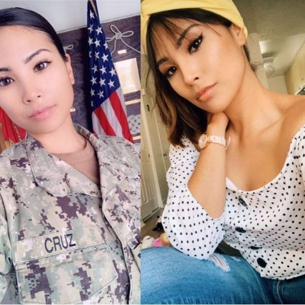 Girls With And Without Uniform (40 pics)