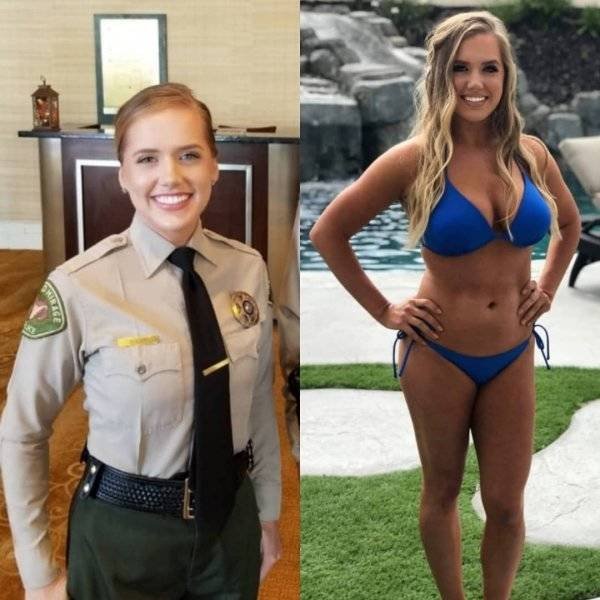 Girls With And Without Uniform (40 pics)