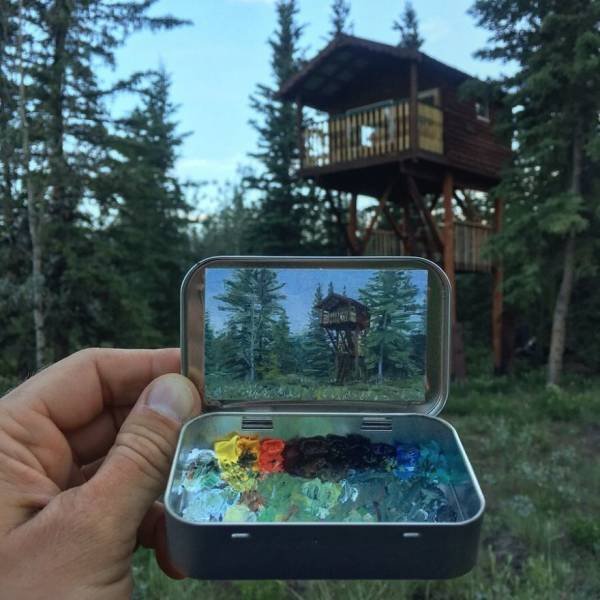 Mini Plein Air Paintings By Remington Robinson (30 pics)