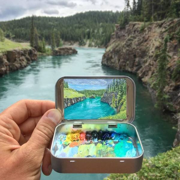 Mini Plein Air Paintings By Remington Robinson (30 pics)