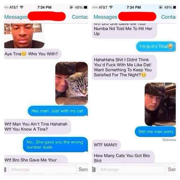 Wrong Number Texts (18 pics)