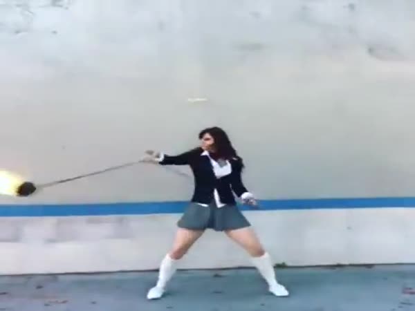 She Is A Flame Thrower