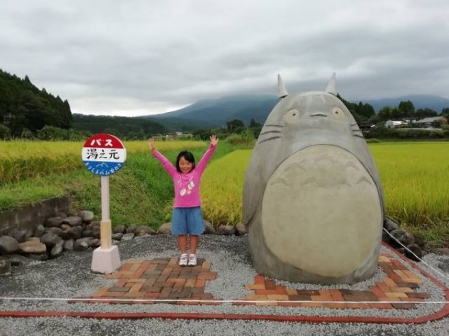 Japanese Elderly Couple Created A Real-Life Totoro Bus Stop (31 pics)