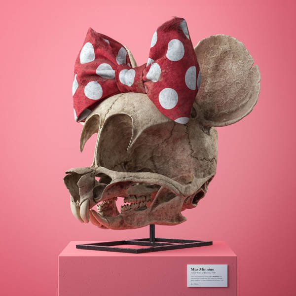 Fossil Skulls Of Popular Cartoon Characters By Filip Hodas (12 pics)