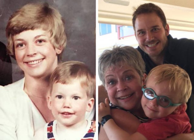 Celebrities With Their Parents (21 pics)