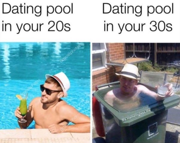pee in the dating pool meme