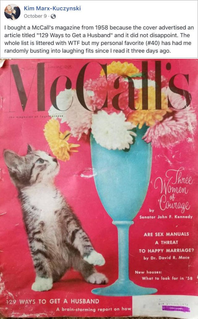 1958 McCall's Magazine: How To Get A Husband (18 pics)