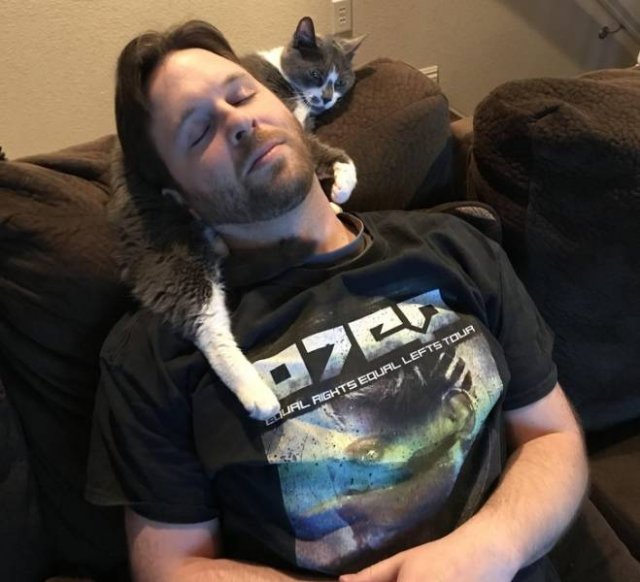 Men Who Didn't Want To Have Pets (20 pics)