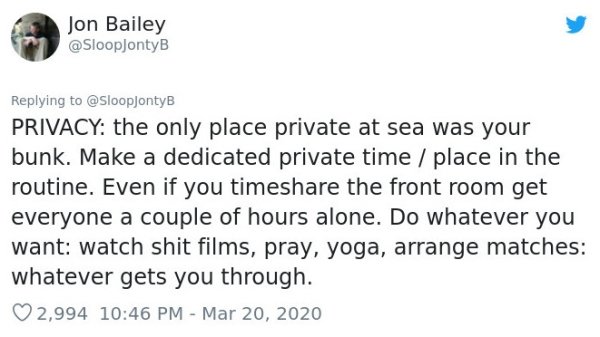 Former Submariner Shares Sanity Tips During Isolation (12 pics)
