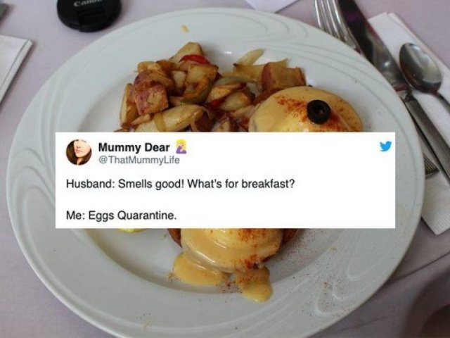 Quarantined Married Life Tweets (24 pics)