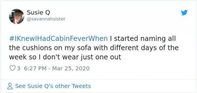 #IKnewIHadCabinFeverWhen Tweets (30 pics)