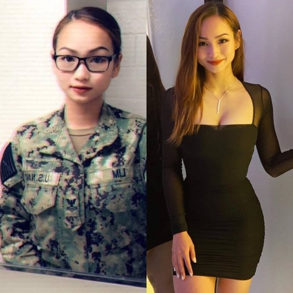 Girls With And Without Uniform (30 pics)