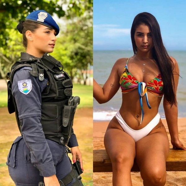 Girls With And Without Uniform (30 pics)