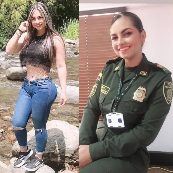 Girls With And Without Uniform (30 pics)