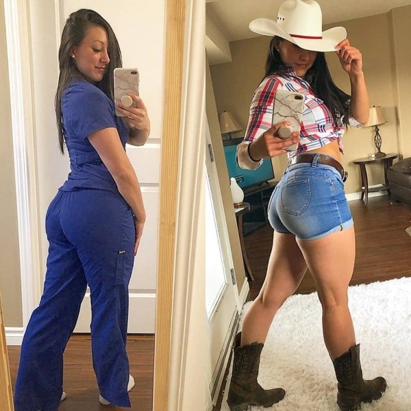Girls With And Without Uniform (30 pics)
