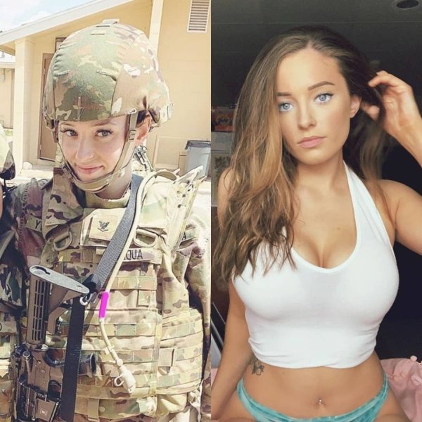 Girls With And Without Uniform (30 pics)