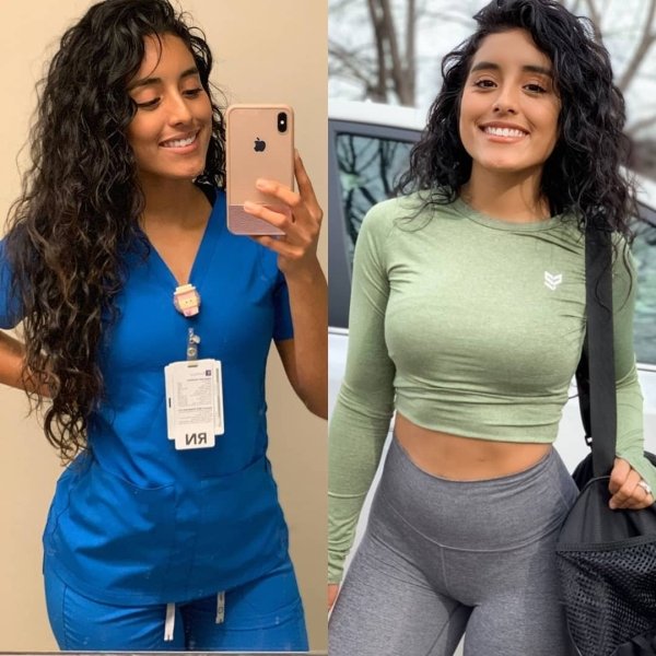 Girls With And Without Uniform (30 pics)