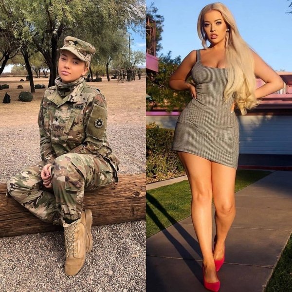 Girls With And Without Uniform (30 pics)