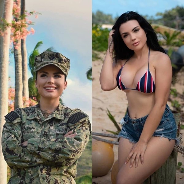 Girls With And Without Uniform (30 pics)