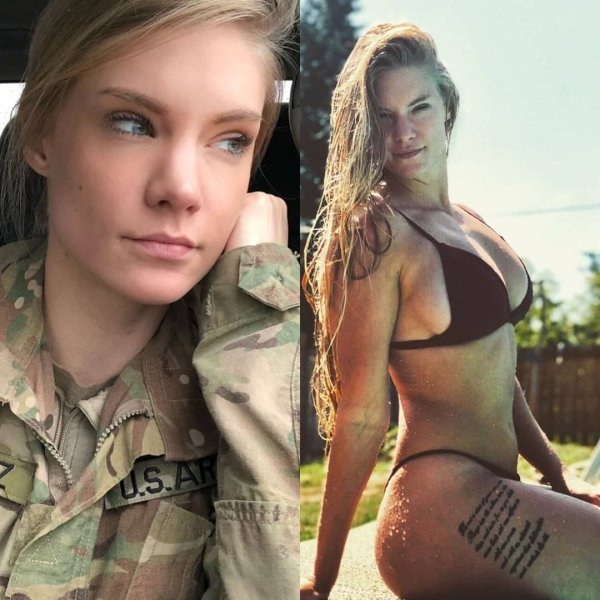 Girls With And Without Uniform (30 pics)