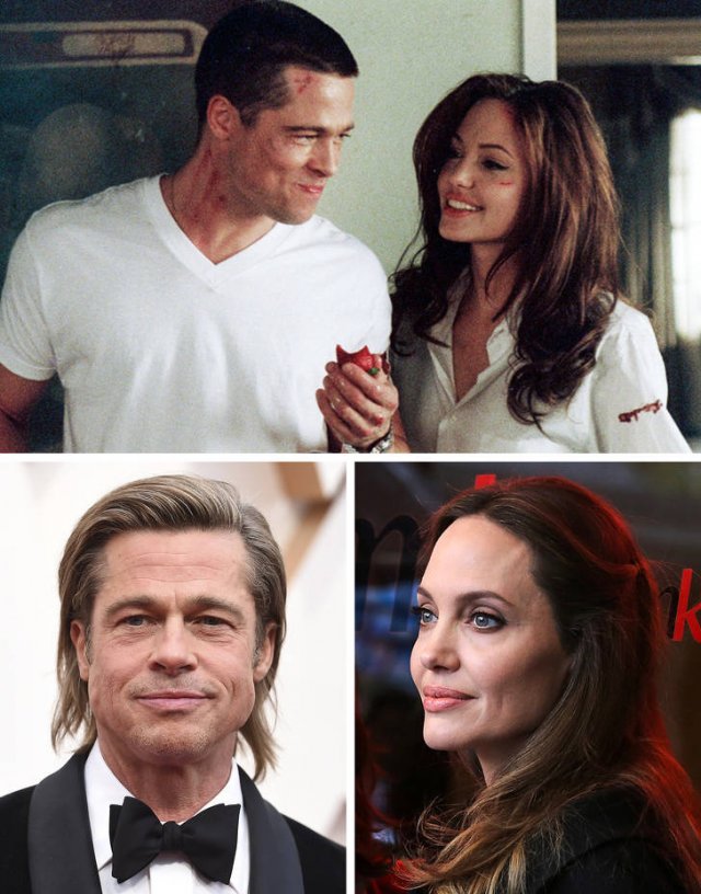 Famous Movie Couples: Then And Now (21 pics)