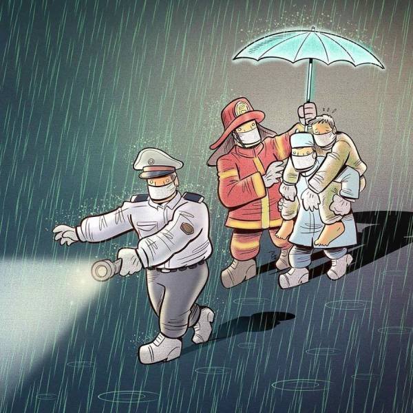 Iranian Artist Shows The Importance Of Doctors Who Fight Against Coronavirus (29 pics)