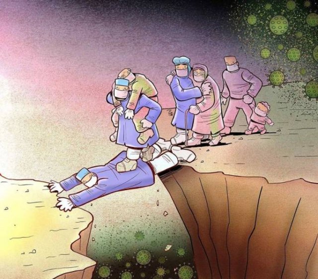 Iranian Artist Shows The Importance Of Doctors Who Fight Against Coronavirus (29 pics)