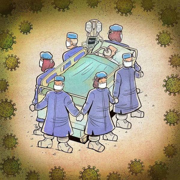Iranian Artist Shows The Importance Of Doctors Who Fight Against Coronavirus (29 pics)