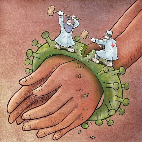 Iranian Artist Shows The Importance Of Doctors Who Fight Against Coronavirus (29 pics)