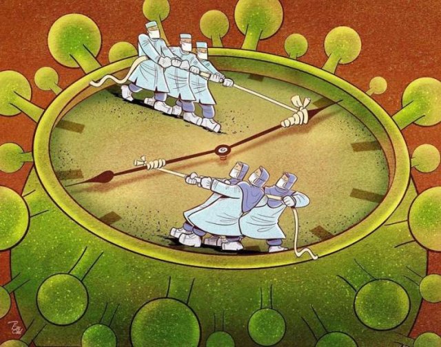 Iranian Artist Shows The Importance Of Doctors Who Fight Against Coronavirus (29 pics)