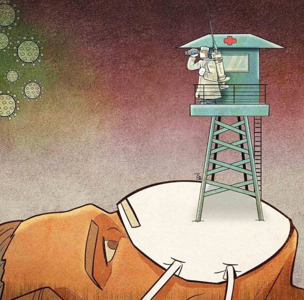 Iranian Artist Shows The Importance Of Doctors Who Fight Against Coronavirus (29 pics)