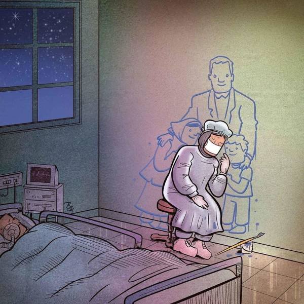Iranian Artist Shows The Importance Of Doctors Who Fight Against Coronavirus (29 pics)