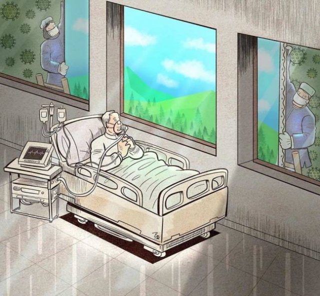 Iranian Artist Shows The Importance Of Doctors Who Fight Against Coronavirus (29 pics)