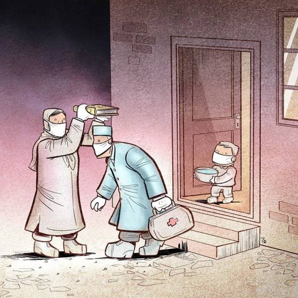 Iranian Artist Shows The Importance Of Doctors Who Fight Against Coronavirus (29 pics)