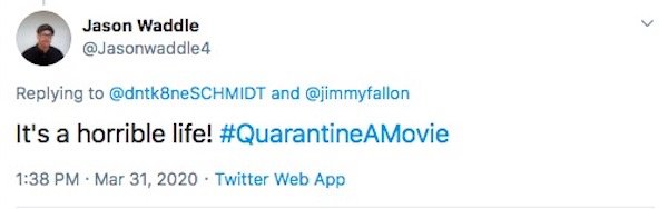 #QuarantineAMovie Tweets (31 pics)