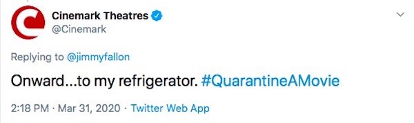 #QuarantineAMovie Tweets (31 pics)