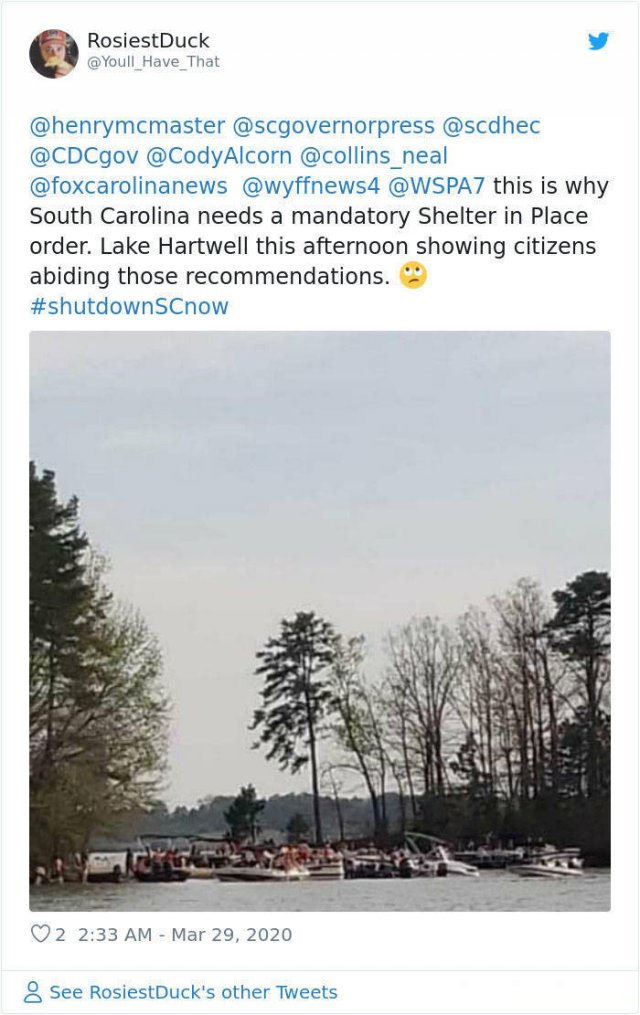 South Carolina Hasn't Heard About Social Distancing (31 pics)