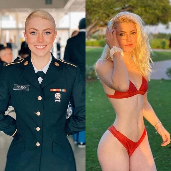 Girls With And Without Uniform (33 pics)