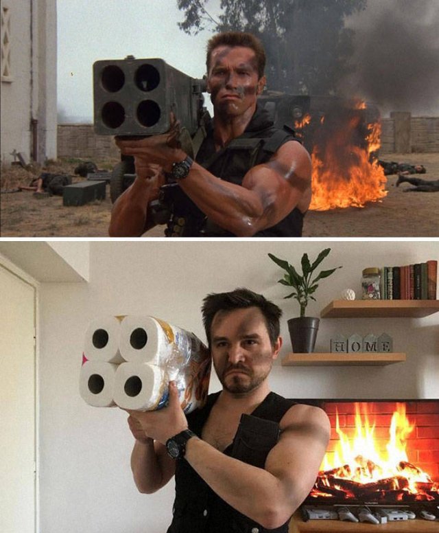 Couple Recreate Famous Movie Scenes (21 pics)