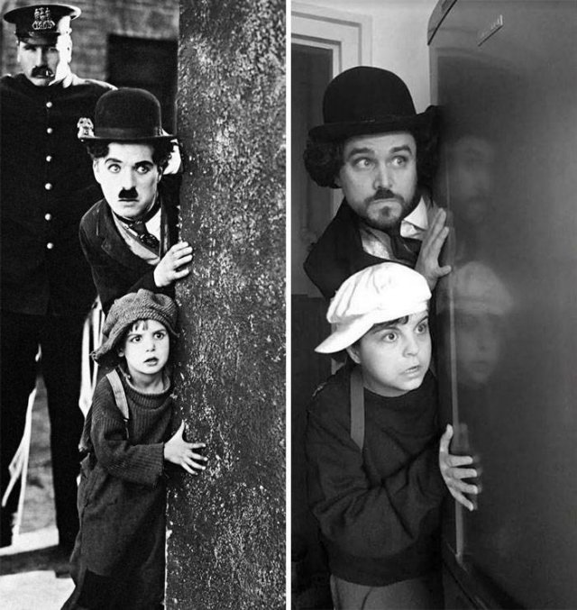 Couple Recreate Famous Movie Scenes (21 pics)