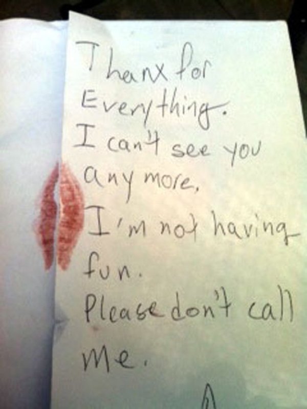 Breakup Kids Letters (28 pics)