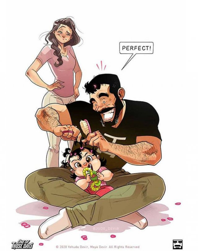 Everyday Life With Child Illustrated By Jude Devir (38 pics)