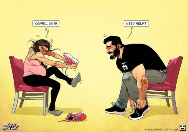 Everyday Life With Child Illustrated By Jude Devir (38 pics)