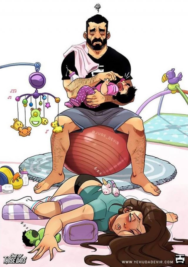 Everyday Life With Child Illustrated By Jude Devir (38 pics)